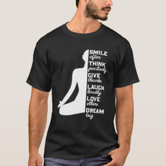 Meditation Yoga Zen-citat för Yoga Mindfulness T Shirt