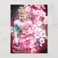*~* Meditation Zen Buddha Meditera Blommor Rosa