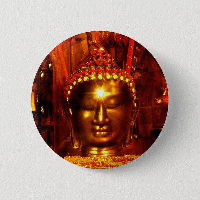 Meditationen Buddha knäppas Knapp (Framsida)