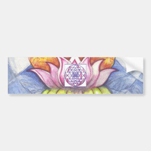 Meditationlotusblomma Bildekal