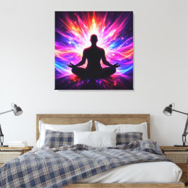 Meditations Chakra Sträckt Canvas Väggkonst