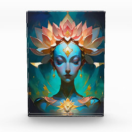 MEDITATIONS LOTUS GUDINNA ANDLIG KONST POSTER