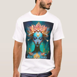 MEDITATIONS LOTUS GUDINNA ANDLIG KONST T-SHIRT