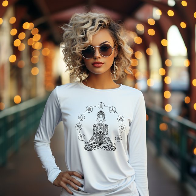 Meditationsdesign T Shirt (Skapare uppladdad)