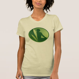 Meditationsdos Grönt Mjuk övertoning T Shirt
