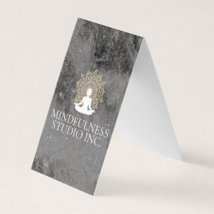 Meditationsföreläsare Specklad Marble Visitkort