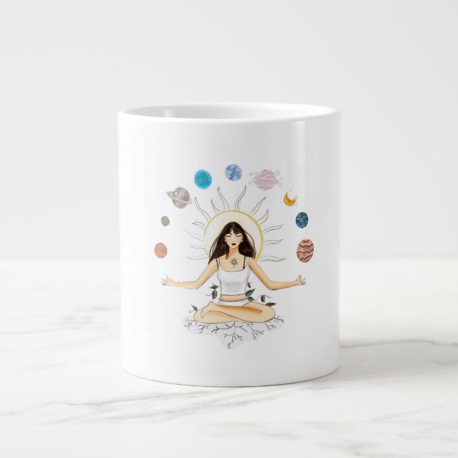 Meditationskonst Jumbo Mugg (Framsidan)