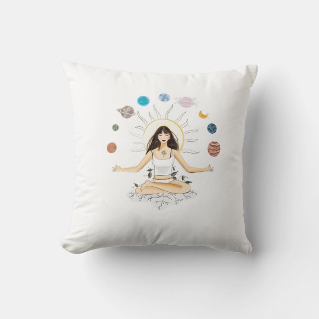 Meditationskonst Kudde (Framsida)