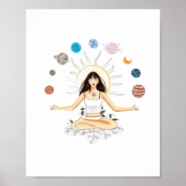 Meditationskonst Poster (Framsidan)