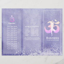 Meditationsläraren Yoga Pose Brochure
