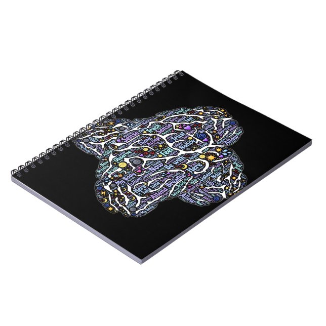 Meditationsorganet Inspirational Ord Art Anteckningsbok (Vänstra Sidan)