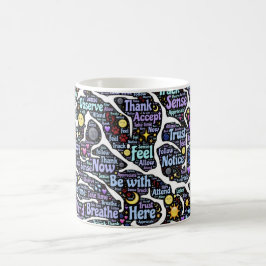 Meditationsorganet Inspirational Ord Art Kaffemugg