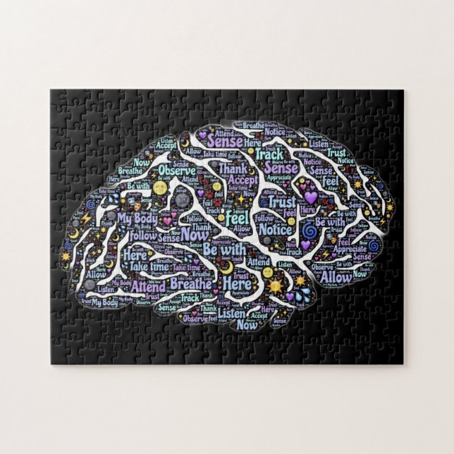 Meditationsorganet Inspirational Ord Art Pussel (Horisontell)