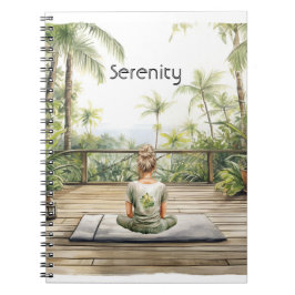 Meditationsyogaställning Serenitet Anteckningsbok