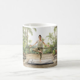 Meditationsyogaställning Serenitet Kaffemugg