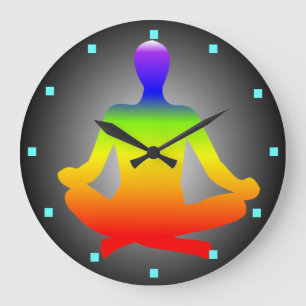 Meditationväggen tar tid på stor klocka