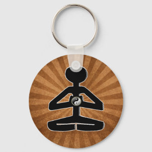 MEDITATIONYOGA YIN YANG NYCKELRING