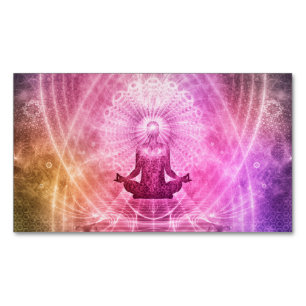 MeditationYogatro Visitkortmagnet