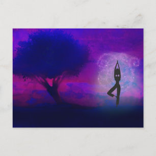 MeditationYogavykort Vykort