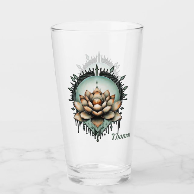 Meditativ elegans. Exquisite lotus Glaskopp (Framsida)