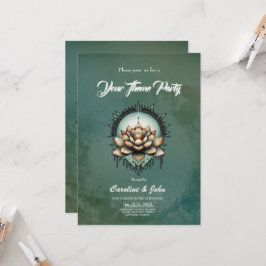 Meditativ elegans. Exquisite lotus Inbjudningar