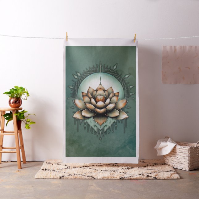 Meditativ elegans. Exquisite lotus Tyg (In Situ)