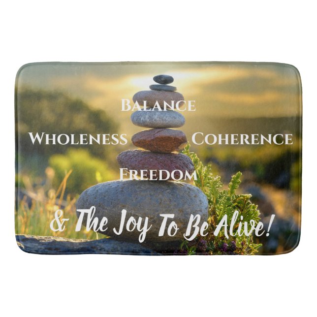 Meditativ förstärkning badrumsmatta (Framsidan)