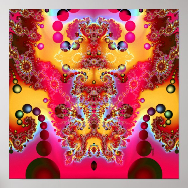 Meditativ levitation V2 (12 x 12 tum) Art-utskrift Poster (Framsidan)