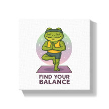 Meditative Frog Art - Hitta din balans Poster"