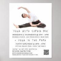 Meditative Posture Porträtt Yoga Class Reklam