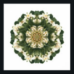 Meditative Sacred Geometry: Fractal Flora Poster<br><div class="desc">An immersive design exploring Sacred Fractal Flora. This highly symmetrical piece functions as a geometric mandala where every element of the plant life—from leaves to petals—follows recursive rules. The resulting complex pattern is ideal for meditative,  spiritual,  or symbolic art prints.</div>