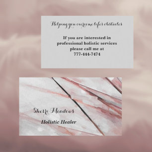 Meditative Watercolor Pampass Grass Visitkort
