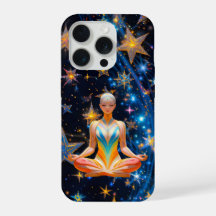 Meditative Woman - Mystical Galaxy design