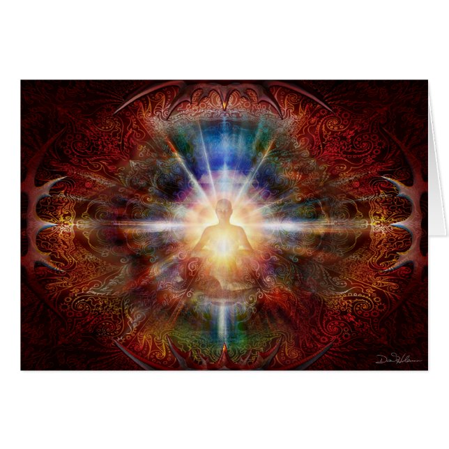 Meditator Batleth 9 Hälsningskort (Framsidan Horizontal)