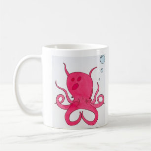 Meditera bläckfisken kaffemugg