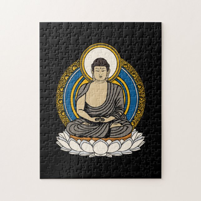 Meditera Buddha Dhyana Mudra Pussel (Vertikal)