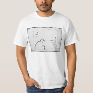 Meditera Daruma original- zenmålning Tee Shirt