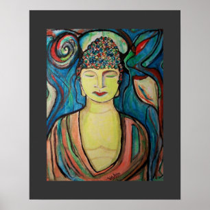 Meditera den Buddha affischen vid ValAries Poster