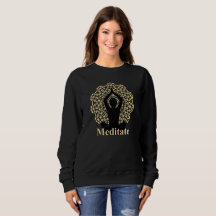 Meditera den grafiska Silhouetteandlig