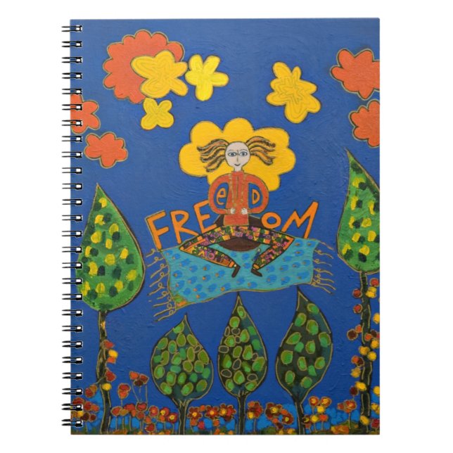 Meditera den ledar- journalen anteckningsbok med spiral (Framsidan)