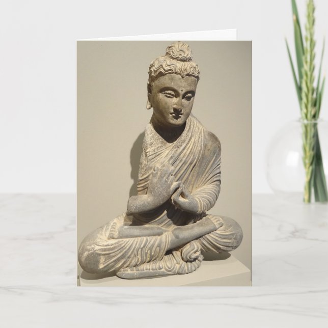 Meditera det inspirera kortet för Buddha Zen Kort (Framsida)