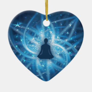 Meditera för Yogi Julgransprydnad Keramik