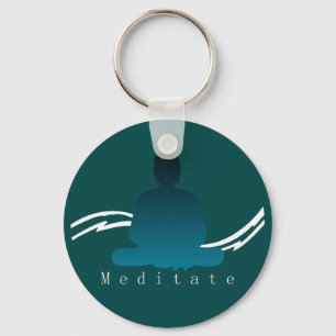 "Meditera" härliga Buddha. Nyckelring