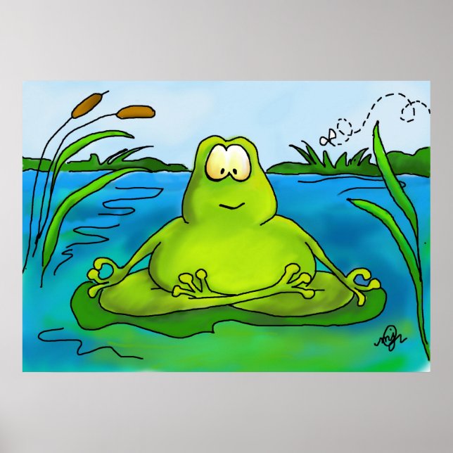 Mediterande av grodkonst eller poster (Framsidan)