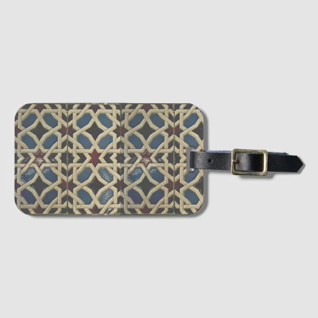 Mediteranean Mosaic Luggage Tag Bagagebricka (Framsida horisontal)