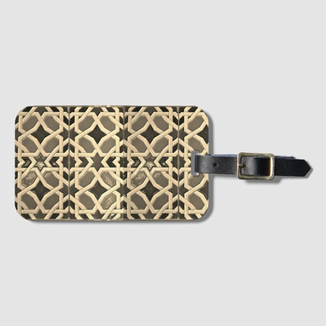 Mediteranean Mosaic Luggage Tag Bagagebricka (Framsida horisontal)