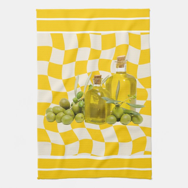 Mediterran blandning & Match Kitchen Kökshandduk (Vertikal)