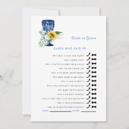 Mediterrana gissare: Vem sa att det var? Inbjudningar