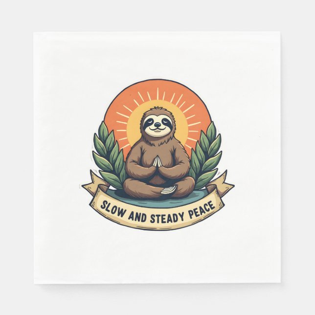 Mediterrande Sengammal Avslappnad Humor Design 2 Pappersservett (Framsidan)