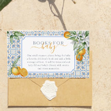 Mediterranean Citrus Bok för Baby-kort